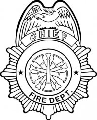 Chief Fire Dept Shield