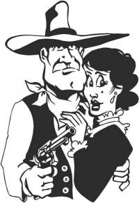 Cowboy & Woman