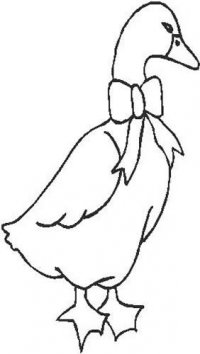Duck with a Ribbon
