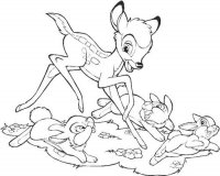 Bambi with Thumper and Friends