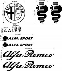 Alfa Romeo Decal Set
